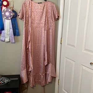 Brand new pink wrap dress
